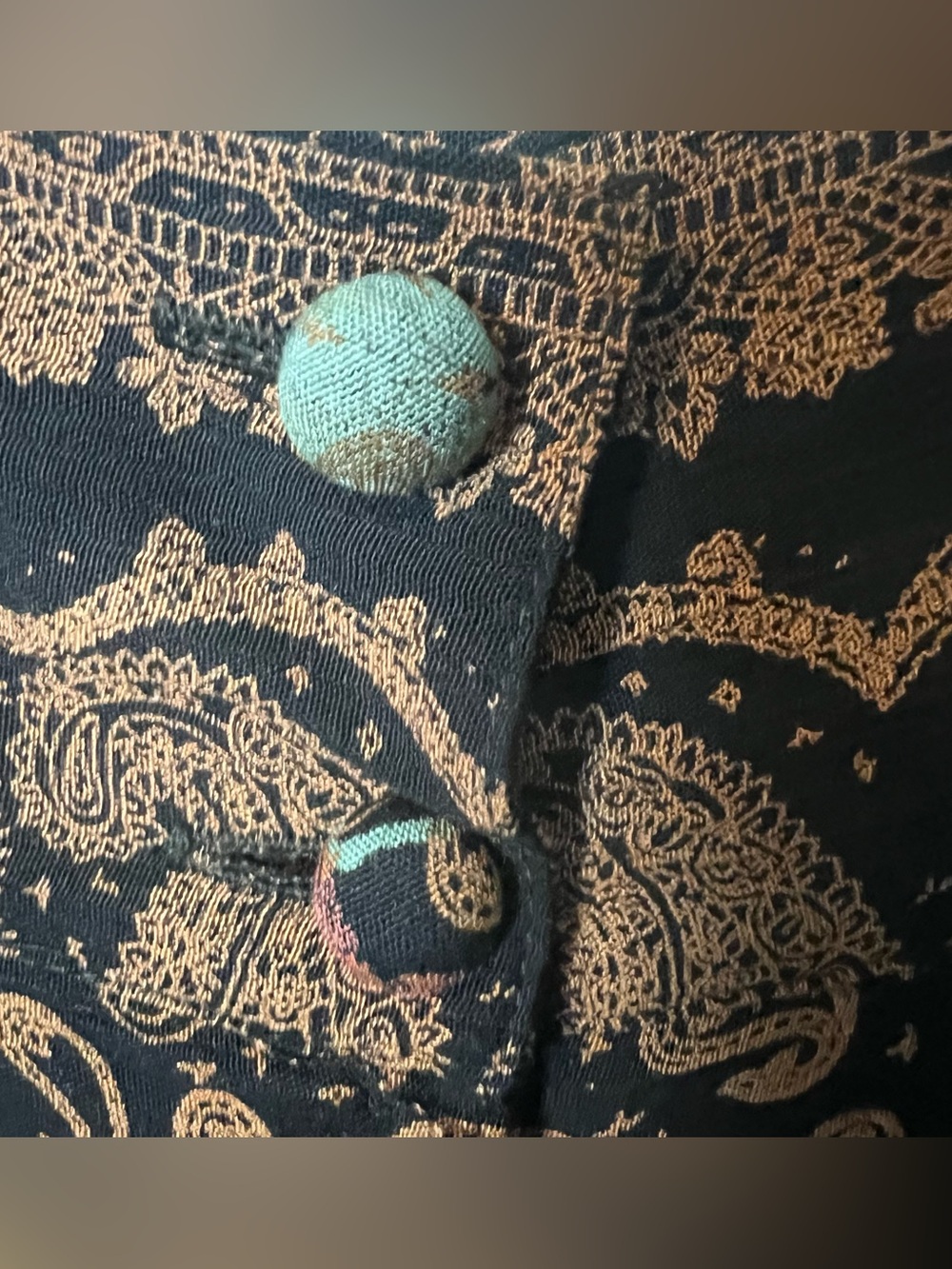 A.C. Sport Vintage Black Paisley Floral Open Jacket Maxi Skirt Set Sz 22W 24W - Picture 13 of 16